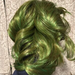 Vibrant Green Hair Wig